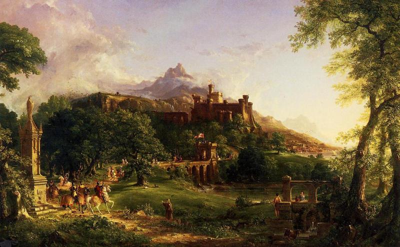 Thomas Cole Departure Germany oil painting art